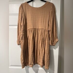 Free People beach Textured Beige dress